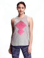 Old Navy Go Dry Performance Muscle Tank For Women - Pink Ombre