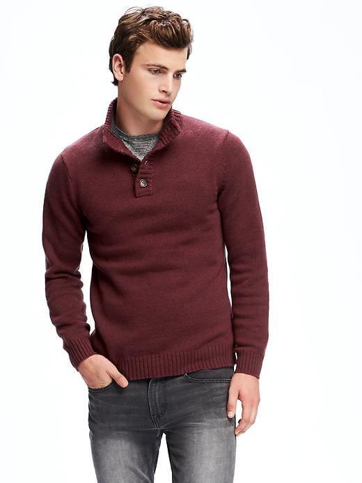 Old Navy Mock Neck Pullover For Men - Raisin Arizona