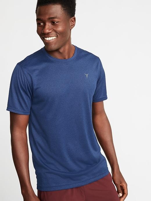 Old Navy Mens Go-dry Eco Performance Tee For Men Blue Camouflage Size M