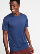 Old Navy Mens Go-dry Eco Performance Tee For Men Blue Camouflage Size M