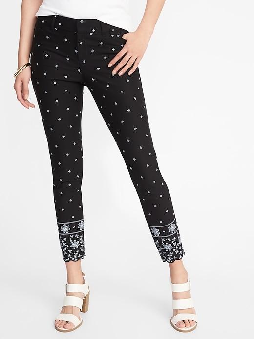 Old Navy Womens Mid-rise Pixie Ankle Pants For Women Black Size 6