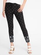 Old Navy Womens Mid-rise Pixie Ankle Pants For Women Black Size 6