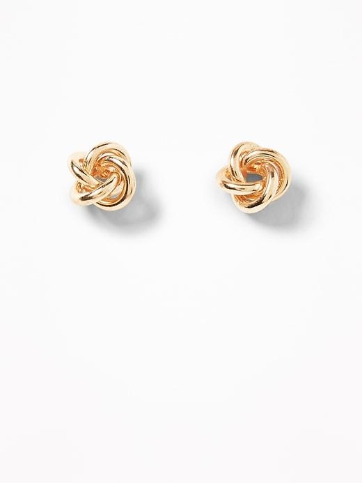 Old Navy  Knotted Stud Earrings For Women Gold Size One Size