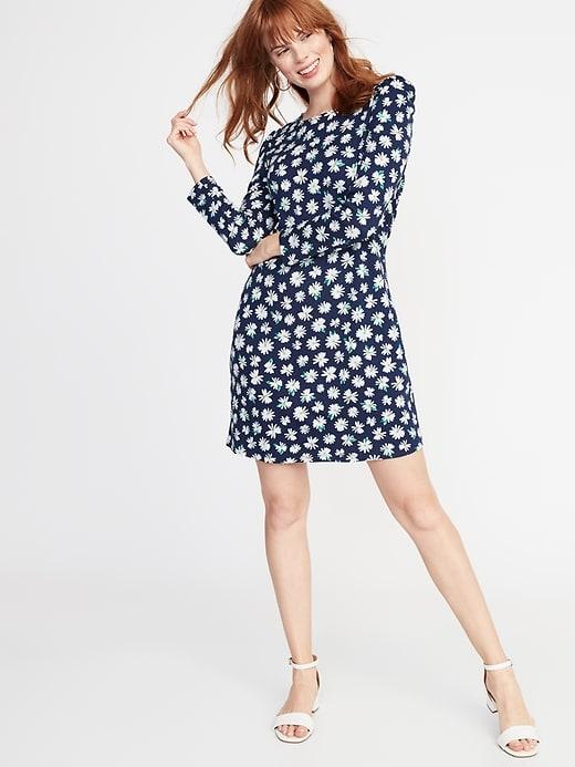 Ponte-knit Shift Dress For Women
