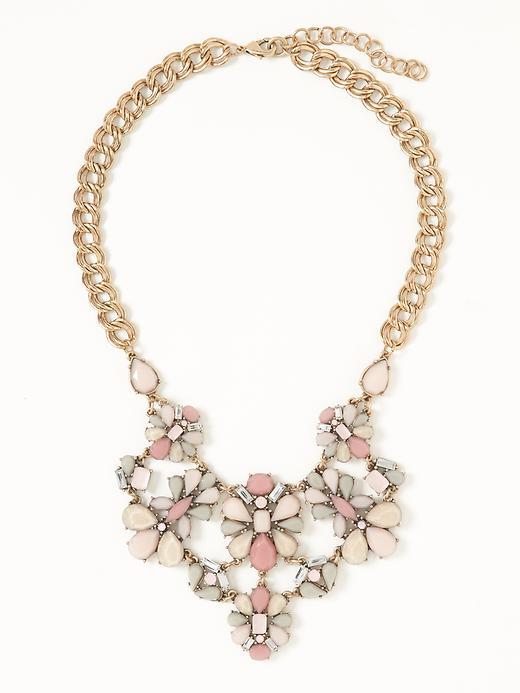 Old Navy Flower Beaded Necklace For Women - Pinky Promise