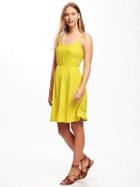 Old Navy Fit & Flare Pintuck Dress For Women - Out On A Lime