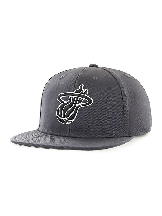 Old Navy Mens Nba Team-graphic Flat-brim Cap For Adults Miami Heat Size One Size