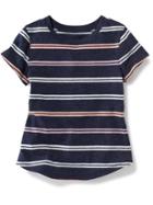 Old Navy Multi Colored Striped Tee - Cool Multi Stripe