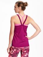 Old Navy Go Dry 2 In 1 Tank For Women - Pinkmanship Neon Poly