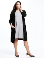 Old Navy Relaxed Plus Long Extra Long Cardi - Black
