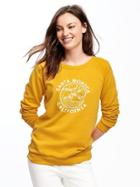 Old Navy Relaxed French Terry Sweatshirt For Women - Feeling Corny
