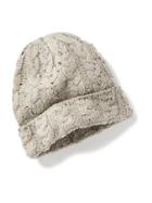 Old Navy Cable Knit Beanie For Men - Oatmeal