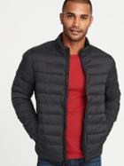 Old Navy Mens Water-resistant Packable Quilted Jacket For Men Black Size Xs