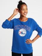 Old Navy Womens Nba Team-graphic Sweatshirt For Women Philadelphia 76ers Size M
