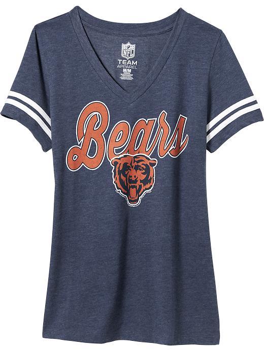 Old Navy Womens Nfl Sleeve Stripe Tee Size L - Bears