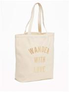 Old Navy Printed Canvas Tote For Women - Wander With Love