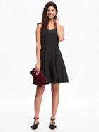 Old Navy Fit & Flare Cami Dress For Women - Black Dots