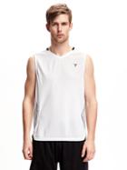 Old Navy Go Dry Mesh Basketball Tank For Men - Bright White