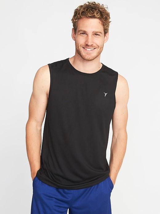 Old Navy Mens Go-dry Eco Performance Tank For Men Blackjack Size Xxl