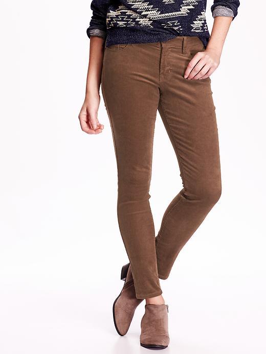 Old Navy Womens Mid Rise Rockstar Skinny Cords Size 0 Regular - Burnt Ochre