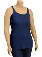 Old Navy Womens Plus Jersey Stretch Tamis - Russian Navy
