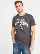 Old Navy Mens Marvel Venom Graphic Tee For Men Dark Charcoal Gray Size Xs