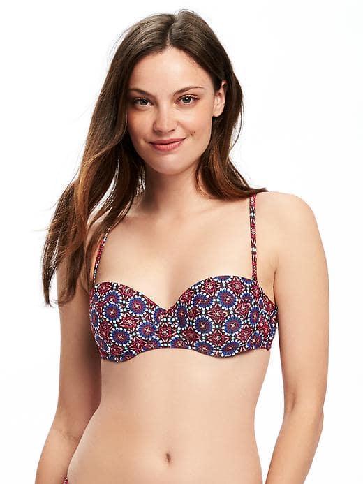 Old Navy Underwire Balconette Bikini Top For Women - Red Tile