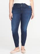 Old Navy Womens Smooth & Slim Plus-size Built-in Sculpt Rockstar Jeans Jackson Wash Size 30