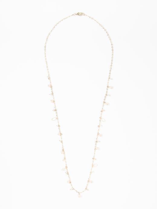 Old Navy Multi Bead Chain Necklace For Women - First Blush