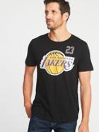 Old Navy Mens Nba Team-player Graphic Tee For Men Los Angeles Lakers James 23 Size M