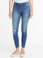 Old Navy Womens Mid-rise Built-in Sculpt Rockstar Ankle Jeans For Women Redwood Size 12