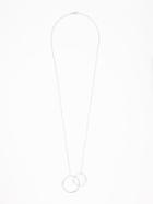 Old Navy Double Circle Pendant Necklace For Women - Silver