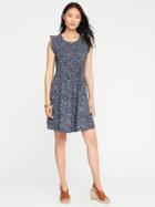 Old Navy Pintucked Flutter Sleeve Shift Dress For Women - Navy Paisley