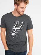 Old Navy Mens Nba Team-graphic Tee For Men San Antonio Spurs Size S