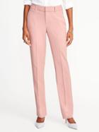 Old Navy Womens Mid-rise Harper Full-length Pants For Women Pink Paradigm Size 2