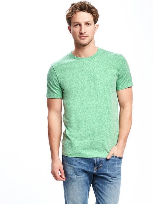 Old Navy Soft Washed Crew Neck Tee For Men - Lush Green