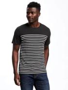 Old Navy Soft Washed Seamed Yoke Tee For Men - Blackjack