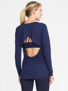 Old Navy Womens Ultra-light Cut-out Back Performance Top For Women Night Cruise Size Xxl