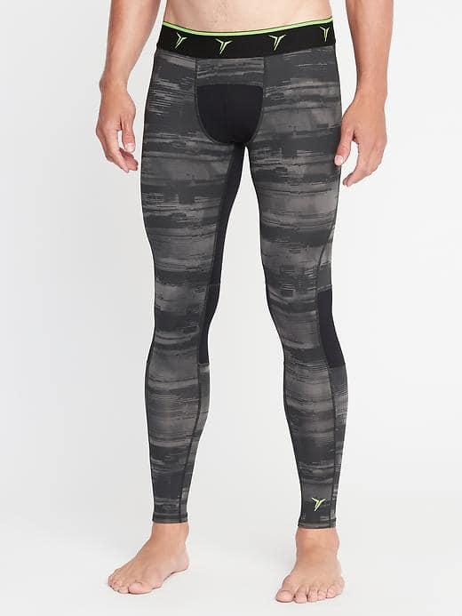 Old Navy Go Dry Base Layer Tights For Men - Tarmac
