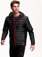 Old Navy Mens Quilted Hooded Jacket Size Xxl Big - Volcanic Ash