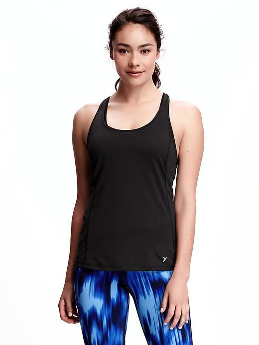 Old Navy Go Dry Run Tank For Women - Black