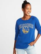 Old Navy Womens Nba Team-graphic Sweatshirt For Women Golden State Warriors Size L