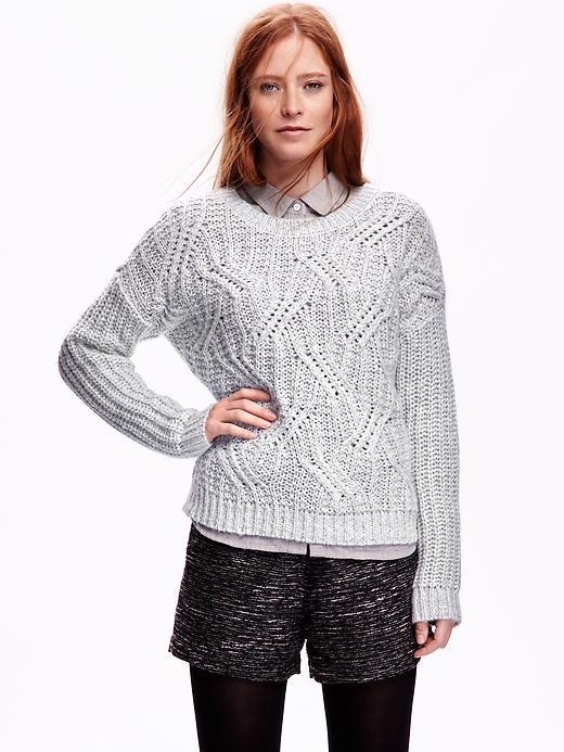 Old Navy Womens Wool Blend Sweater Size L - Mint Green