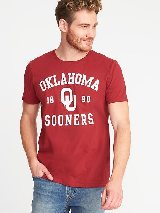 Old Navy Mens College-team Graphic Tee For Men Oklahoma Size L