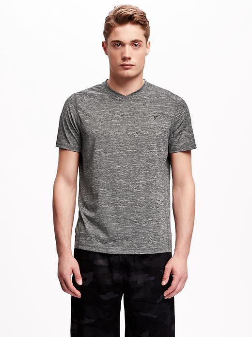 Old Navy Go Dry Regular Fit Training Tee For Men - Heather Grey