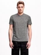 Old Navy Go Dry Regular Fit Training Tee For Men - Heather Grey