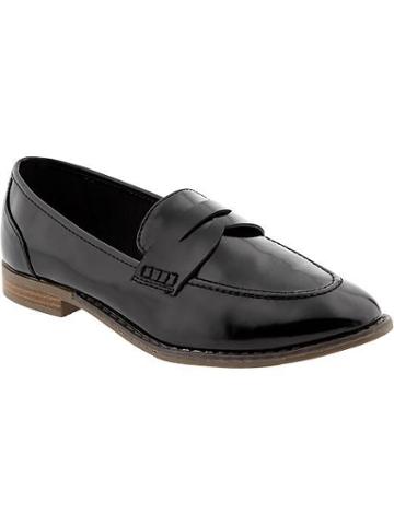 Old Navy Womens Penny Loafers - Black Jack