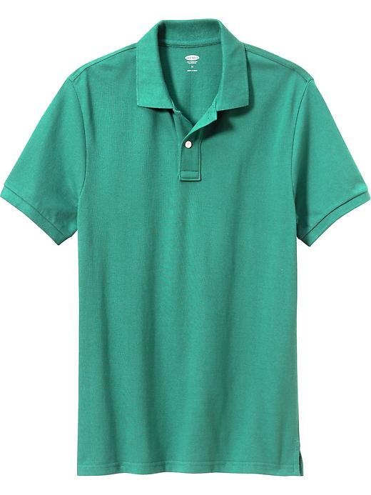 Old Navy Short Sleeve Pique Polo For Men - The Teal World