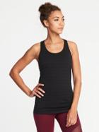 Old Navy Womens Seamless Racerback Performance Tank For Women Black Size L
