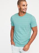Striped Soft-washed Crew-neck Tee For Men